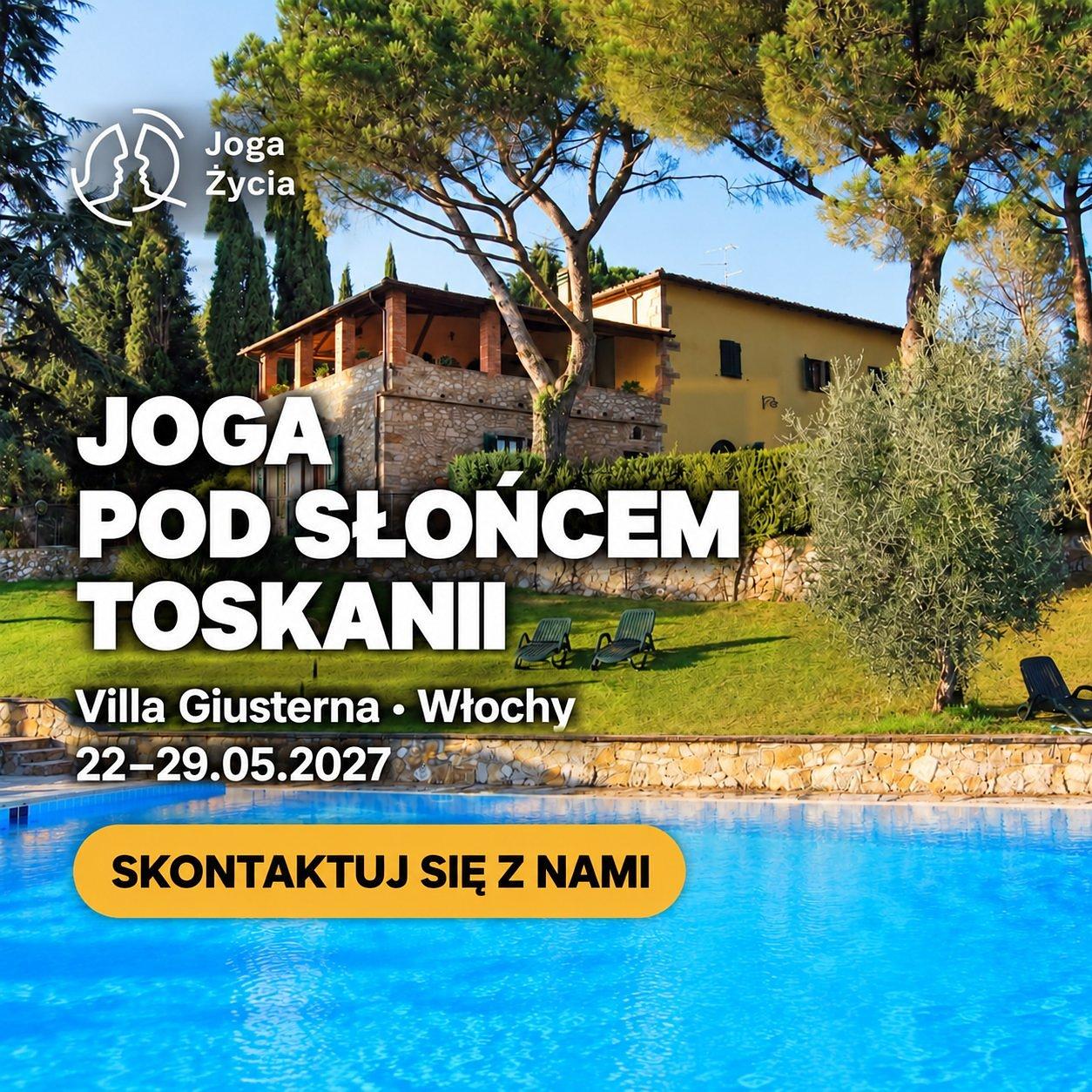 Karnet jogi — pobyt osobno | Toskania 22–29.05.2027
