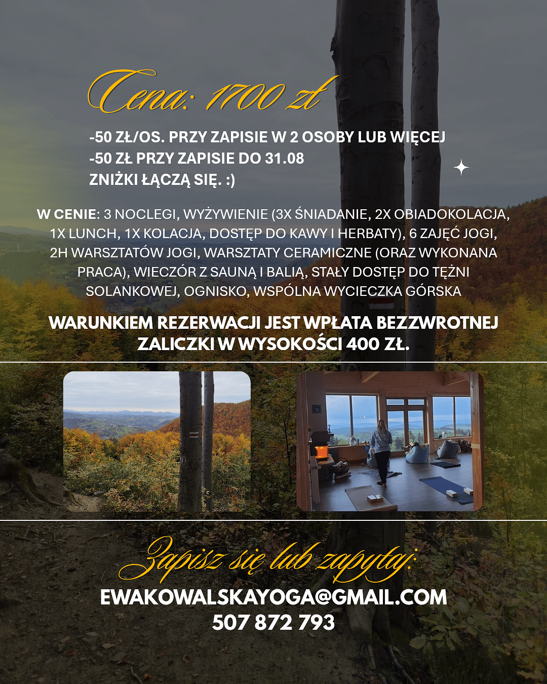 Jesień z jogą w Chacie Przy Szlaku (2)
